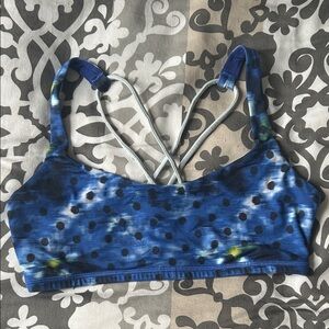 Lululemon Blue Polka Dot Sports Bra